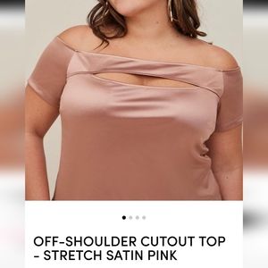 Torrid Off Shoulder Cut Out Top